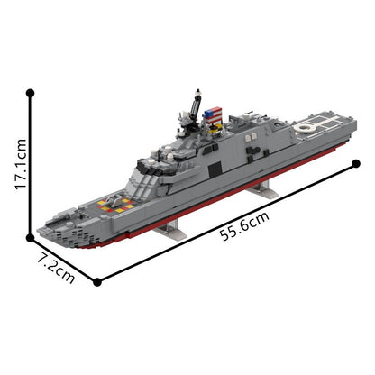 USS Freedom LCS-1 MOC Building Kit | Modern Warship Vessel Model - 3