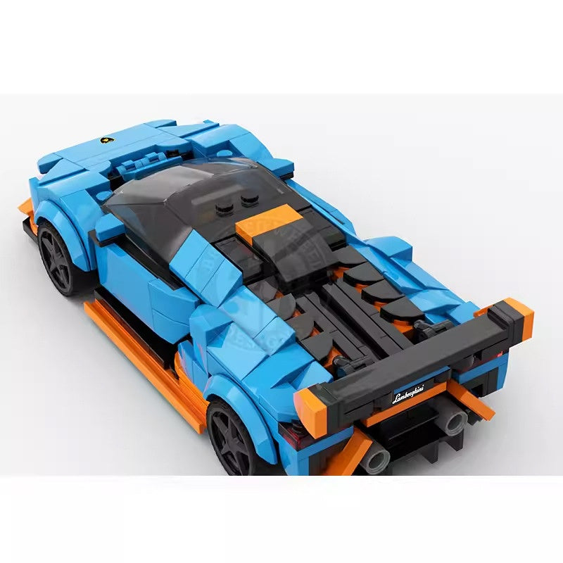 V10 STO-Inspired Track Supercar Building Kit | LEGO-Compatible MOC - 3