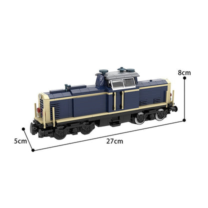 V100 German Cargo Locomotive MOC Building Kit | Freight Train Model Kit - 2