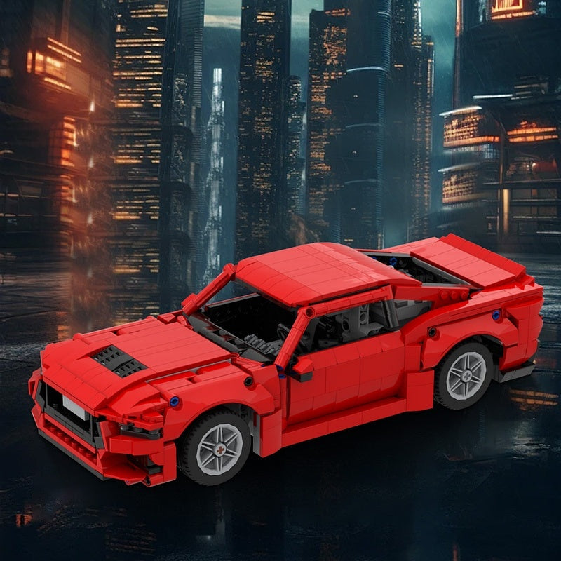 V8 Muscle Car GT MOC Building Kit | Performance Vehicle Model - 3