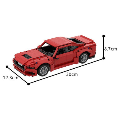 V8 Muscle Car GT MOC Building Kit | Performance Vehicle Model - 6