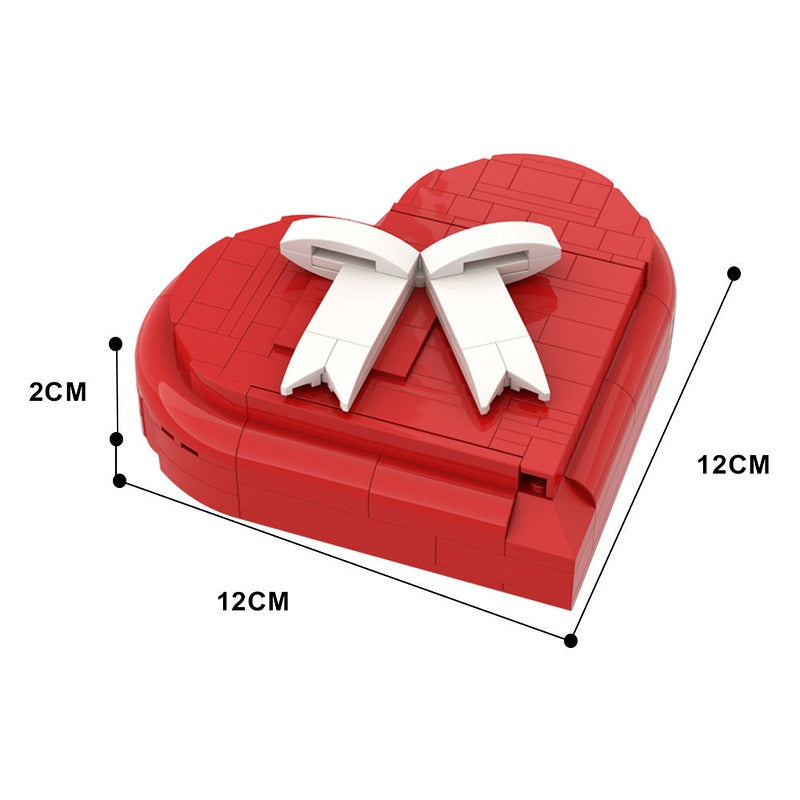 Valentine's Day Heart Box MOC Decorative Building Kit - 4