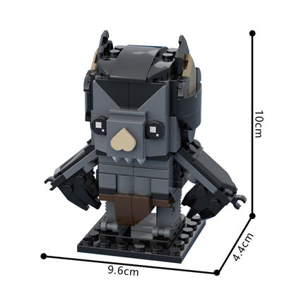 Vampire Bat Cube Character MOC Building Kit | Fantasy Creature Model - 5