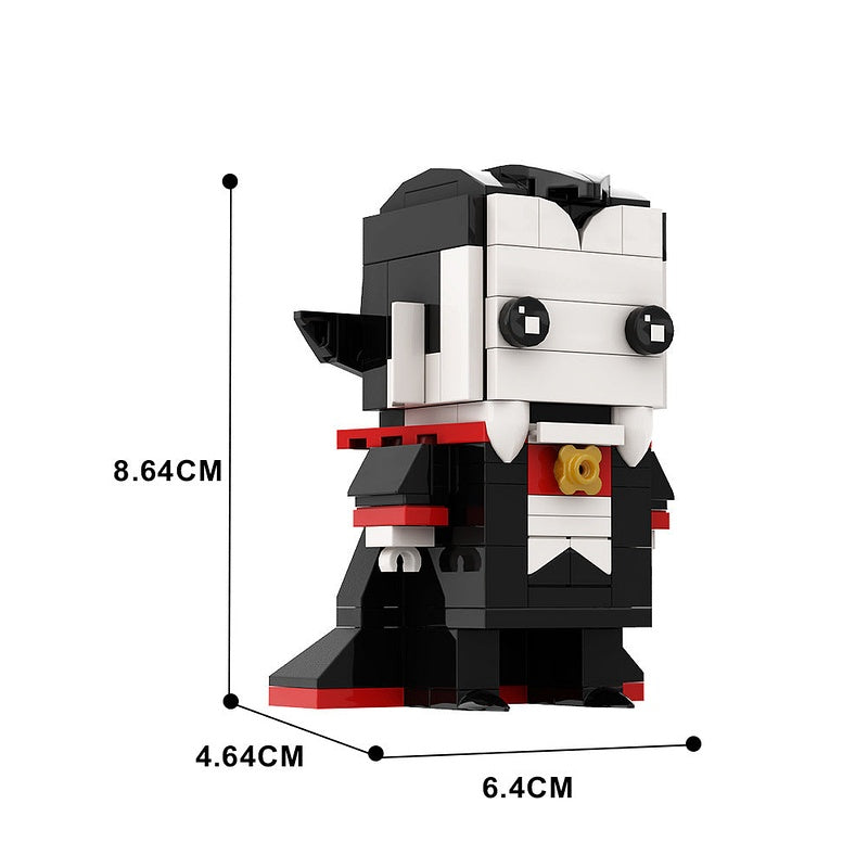 Vampire Cube Character MOC Building Kit | Halloween Fantasy Figure Model - 4