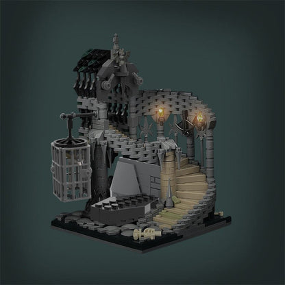 Vampire Dungeon MOC Building Kit | Haunted Fantasy Architecture Model - 3