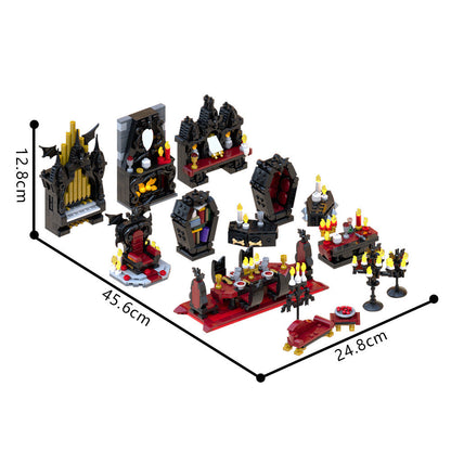 Vampire Furniture Full PACK Building Kit | Halloween | LEGO-Compatible MOC - 5