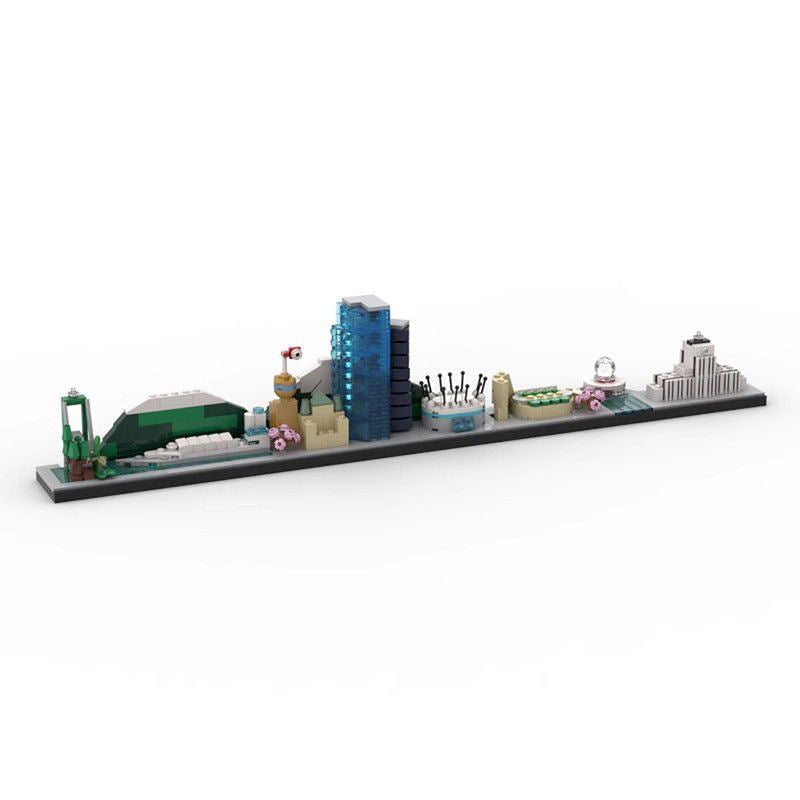 Vancouver Skyline MOC Architecture Building Kit | City Skyline Model - 3