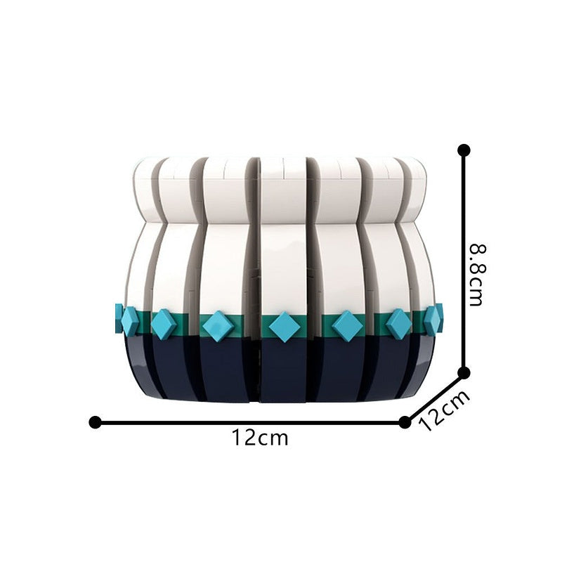Vase MOC Building Kit | Modern Decorative Flower Vase Display Model - 5