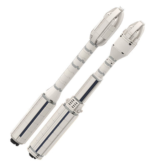 Vega & Vega-C Launcher MOC Building Kit | 1:110 Space Rocket Model - 1