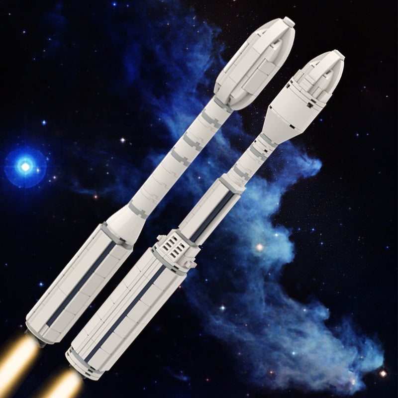 Vega & Vega-C Launcher MOC Building Kit | 1:110 Space Rocket Model - 2