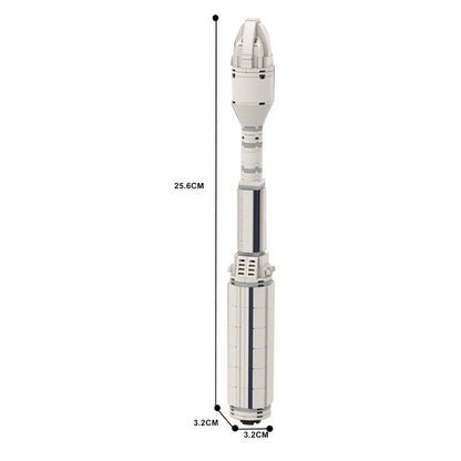 Vega & Vega-C Launcher MOC Building Kit | 1:110 Space Rocket Model - 3
