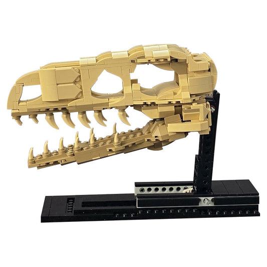 Velociraptor Fossil Skull Building Kit | LEGO-Compatible MOC - 1