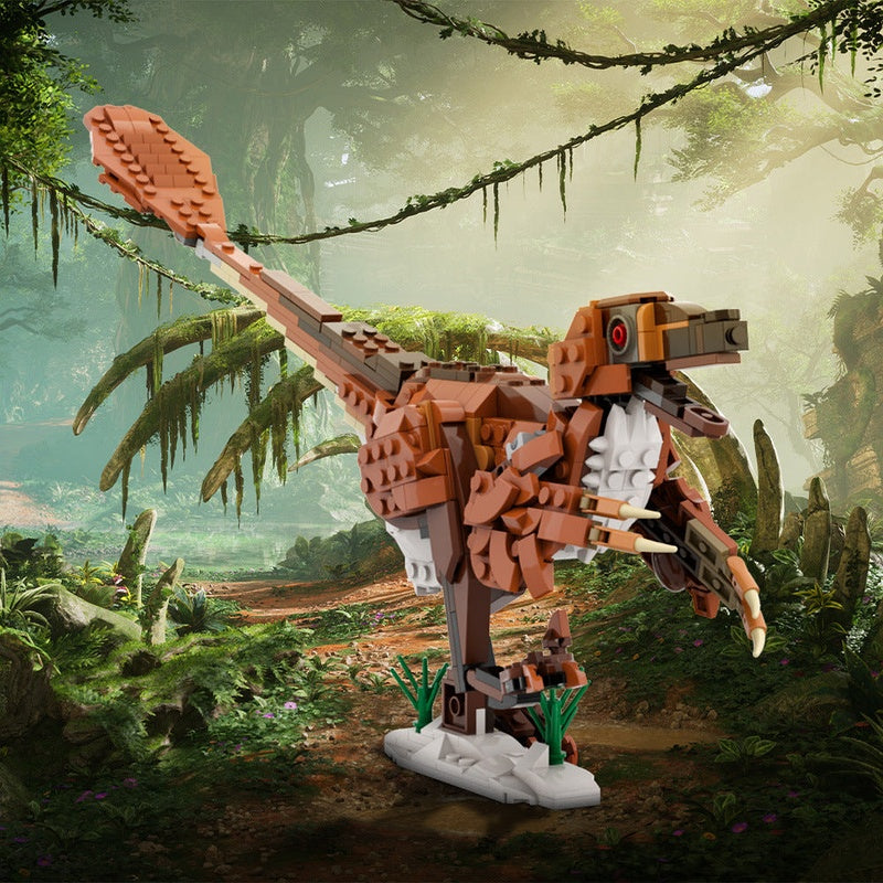 Velociraptor Mongoliensis MOC Dinosaur Building Kit - 2