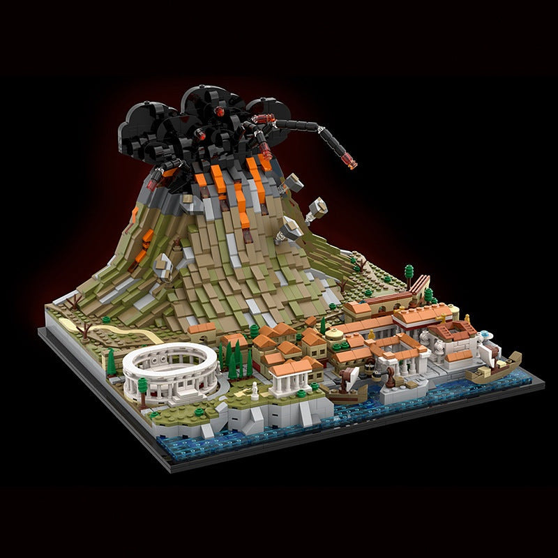 Vesuvius & Pompeii Ancient Civilization MOC Building Kit - 2