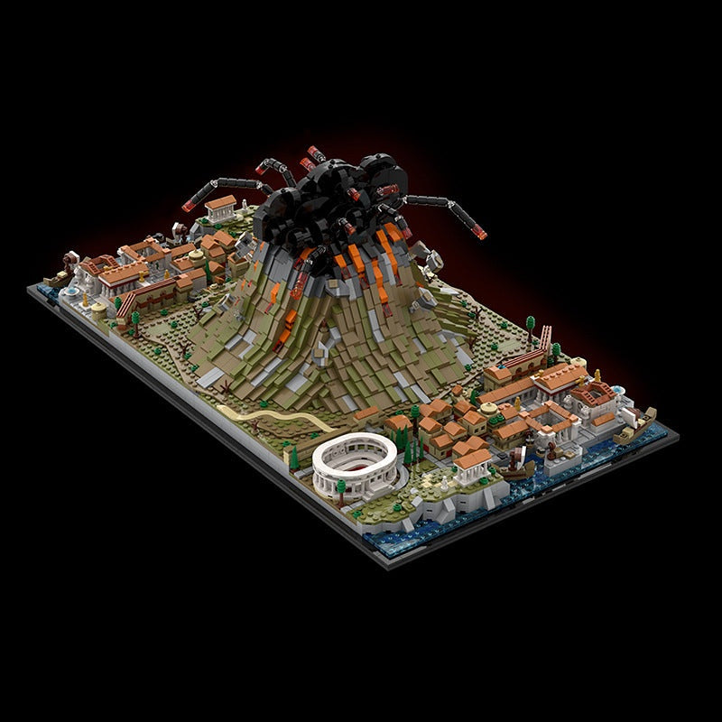 Vesuvius & Pompeii Ancient Civilization MOC Building Kit - 4