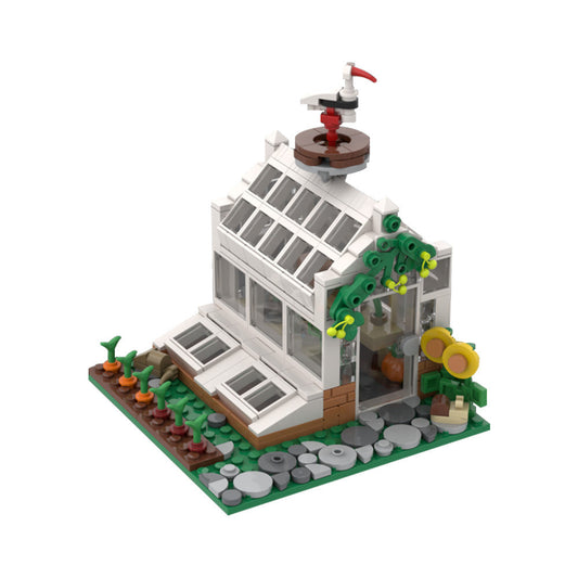 Victorian Greenhouse Building Kit | LEGO-Compatible MOC - 1