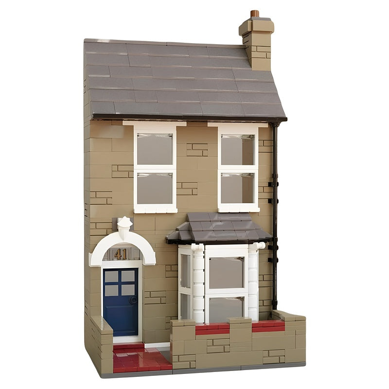 Victorian Terraced House with Bay Window MOC Building Kit - 3