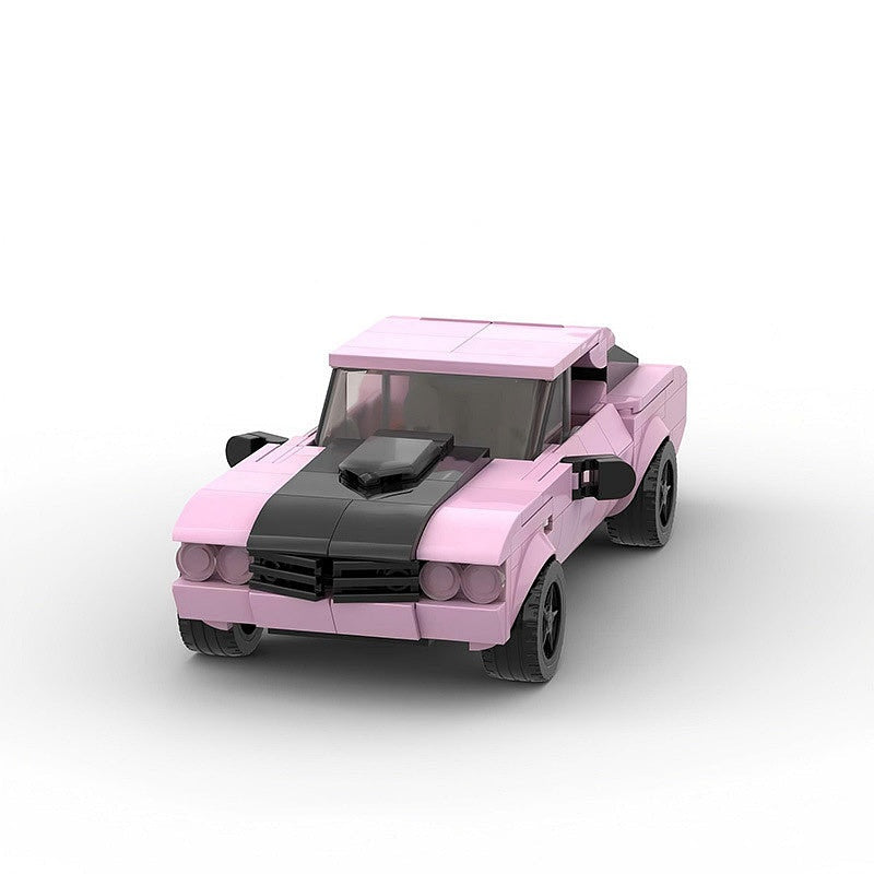 Vigilante Investigator Muscle Car MOC Building Kit | Street Vehicle Model - 2