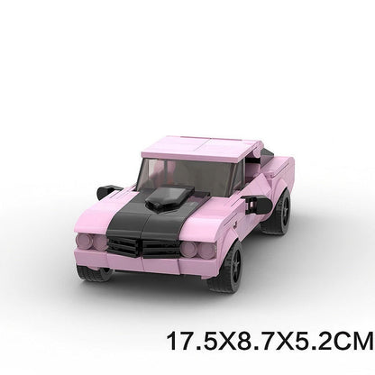 Vigilante Investigator Muscle Car MOC Building Kit | Street Vehicle Model - 3