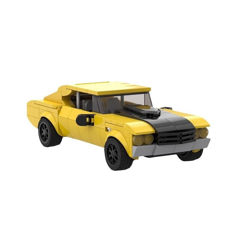 Vigilante Investigator Muscle Car MOC Building Kit | Street Vehicle Model - 8