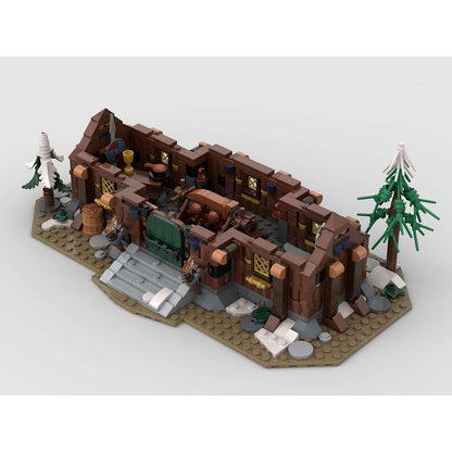 Viking Jarl Longhouse Nordic Village MOC Building Kit - 4