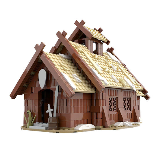 Viking Mead Hall Building Kit | LEGO-Compatible MOC - 1