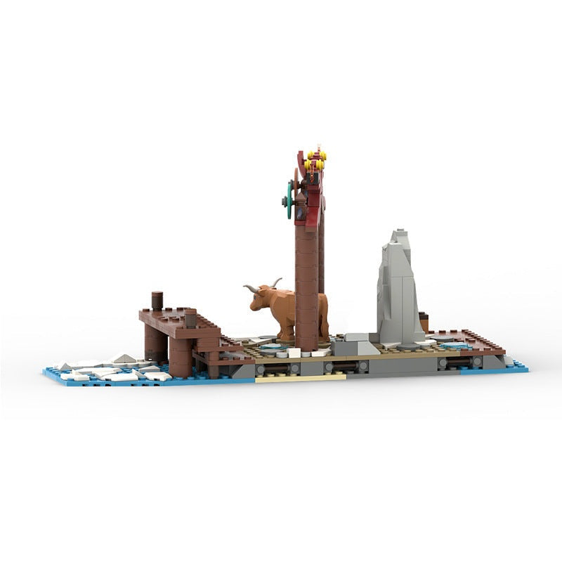 Viking Village Harbour Extension & Harbour Ship MOC Building Kit - 4