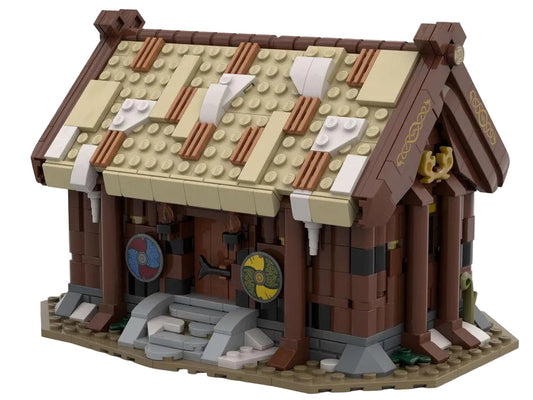 Viking Village House Building Kit | LEGO-Compatible MOC - 1