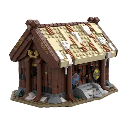 Viking Village House MOC Building Kit | Nordic Historic Architecture Model - 2