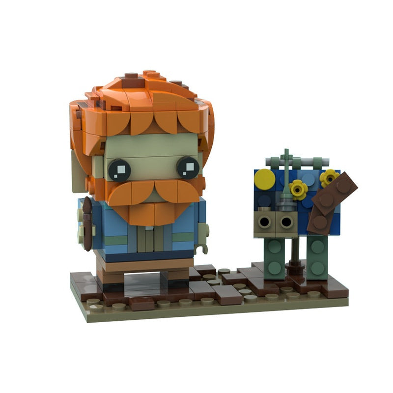 Vincent van Gogh MOC Cube Character Building Kit | Artist Figure Model - 3