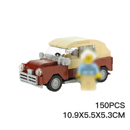 Vintage Classic Car MOC Building Kit | Retro Vehicle Model - 3