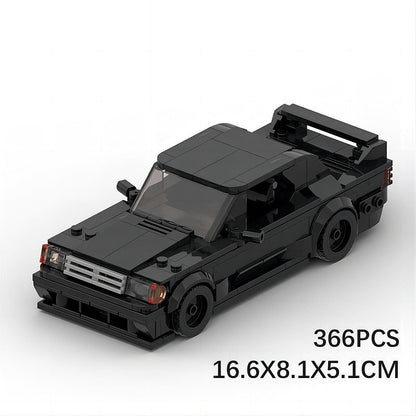 Vintage E-190 EVO Racing Sedan MOC Building Kit | 8-Wide Car Model - 5