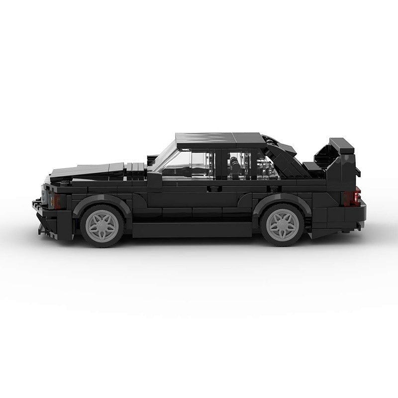 Vintage E-190 EVO Racing Sedan MOC Building Kit | 8-Wide Car Model - 8