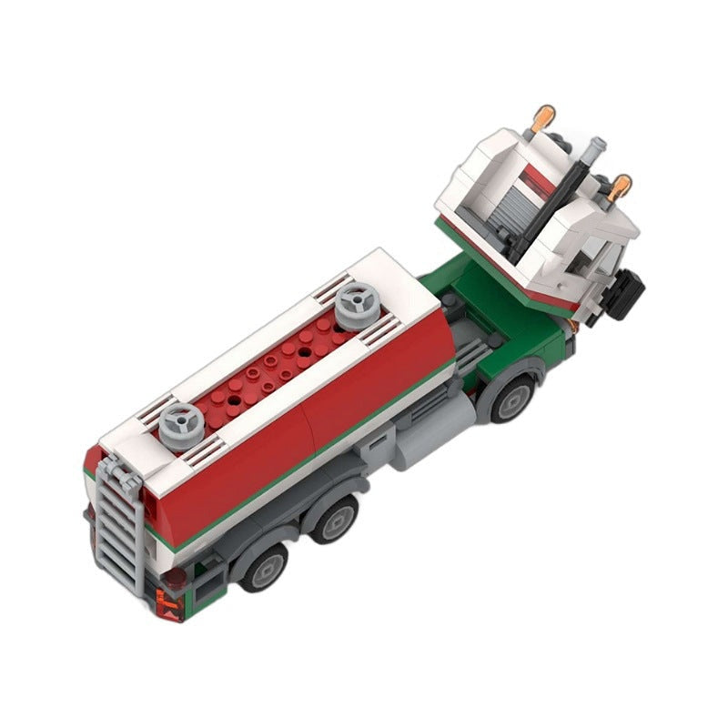 Vintage Energy Tanker Truck MOC Building Kit | Fuel Transport Vehicle - 3
