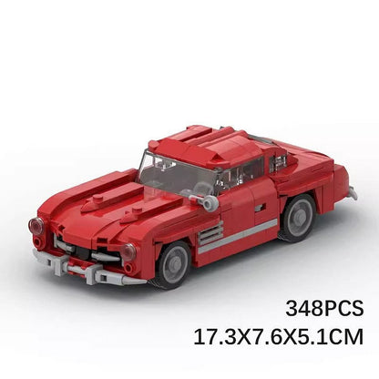 Vintage Gullwing Coupe MOC Building Kit | Classic Sports Car Model - 7