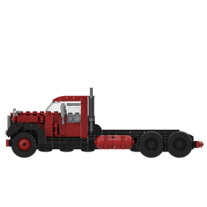Vintage Heavy-Duty Semi Truck Tractor MOC Building Kit - 2