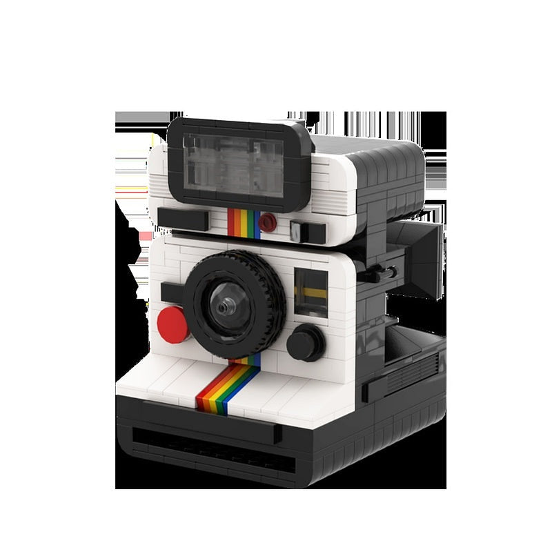 Vintage Instant Film Camera MOC Building Kit | Retro Photography Display - 2