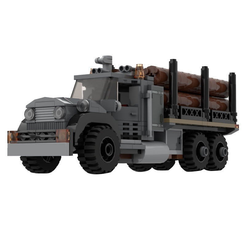 Vintage Logging Truck MOC Building Kit | Classic Forestry Vehicle - 1