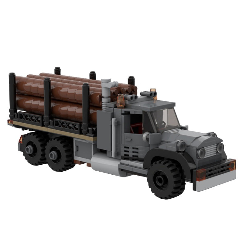 Vintage Logging Truck MOC Building Kit | Classic Forestry Vehicle - 2