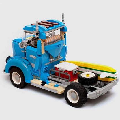 Vintage Truck MOC Building Kit | Classic Cargo Vehicle Model - 3