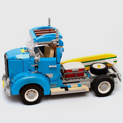 Vintage Truck MOC Building Kit | Classic Cargo Vehicle Model - 4