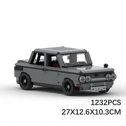 Vintage TTS Performance Racing Car MOC Building Kit | Sports Vehicle Model - 6