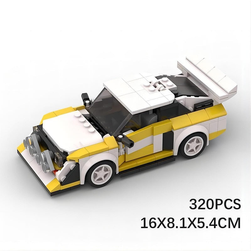 Vintage Turbo S1 Race Car MOC Building Kit | Classic Racing Vehicle - 4