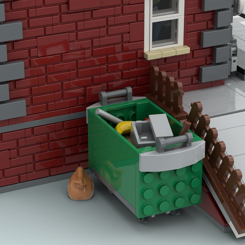 Vintage Village Train Station MOC Building Kit - 5