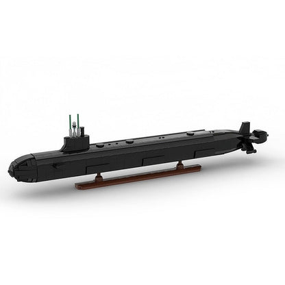 Virginia-Class Submarine MOC Building Kit - 1/200 Scale Naval Military Model - 2