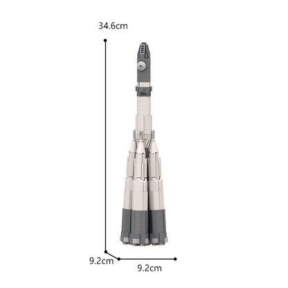Vostok Space Rocket Family MOC Building Kit | Historic Space Model - 5