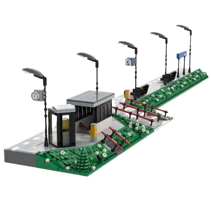 Vught Train Station Platform 2 MOC Building Kit | Railway Architecture - 4
