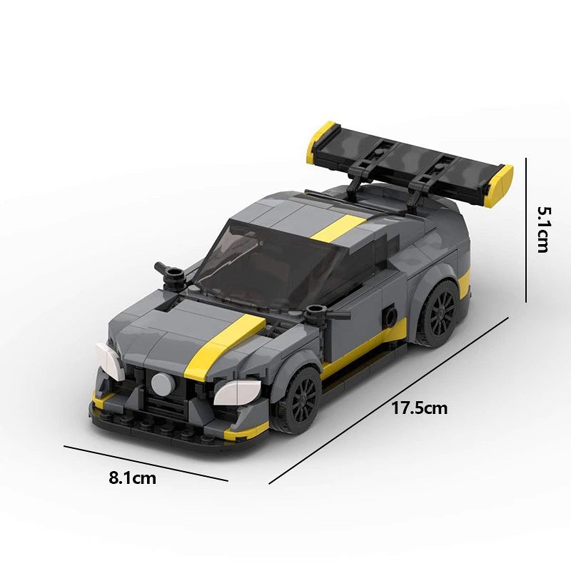 W205 V8 Performance Sedan Building Kit | 8 Wide LEGO-Compatible MOC - 6