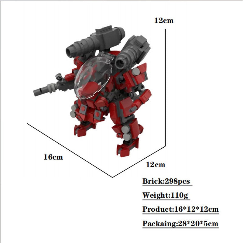 War Robot Armor MOC Building Kit | Futuristic Mecha Robot Model - 10