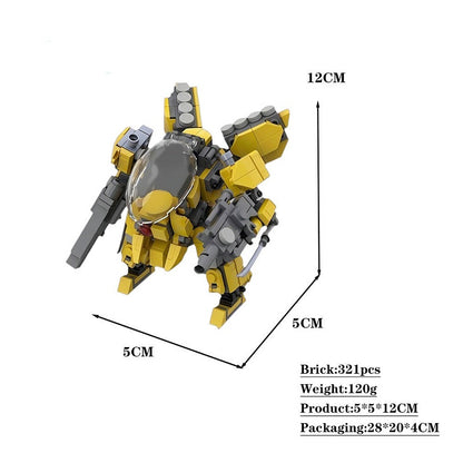 War Robot Armor MOC Building Kit | Futuristic Mecha Robot Model - 4